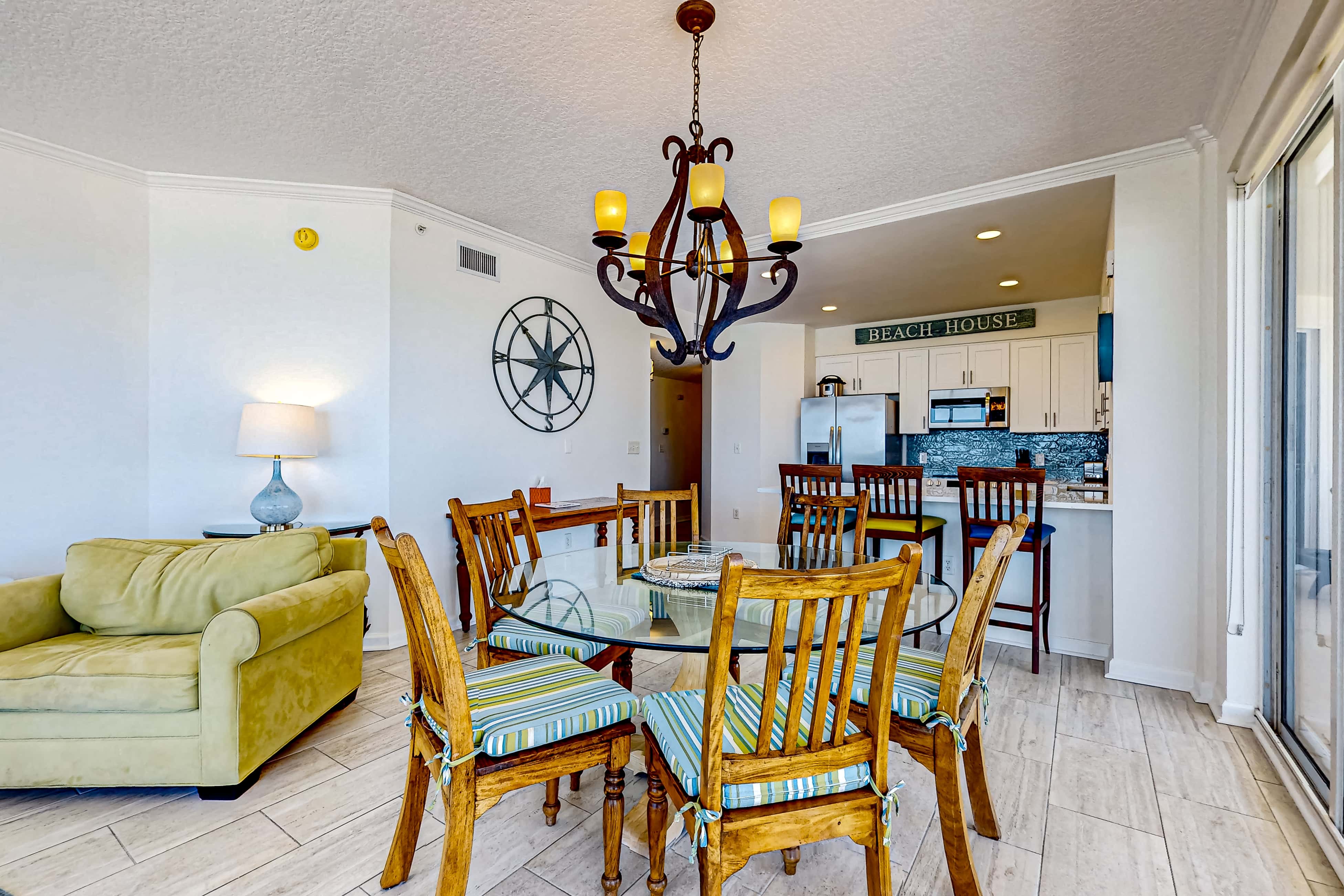 Gulf-front 3-bedroom condo with balconies off each bedroom & pickleball