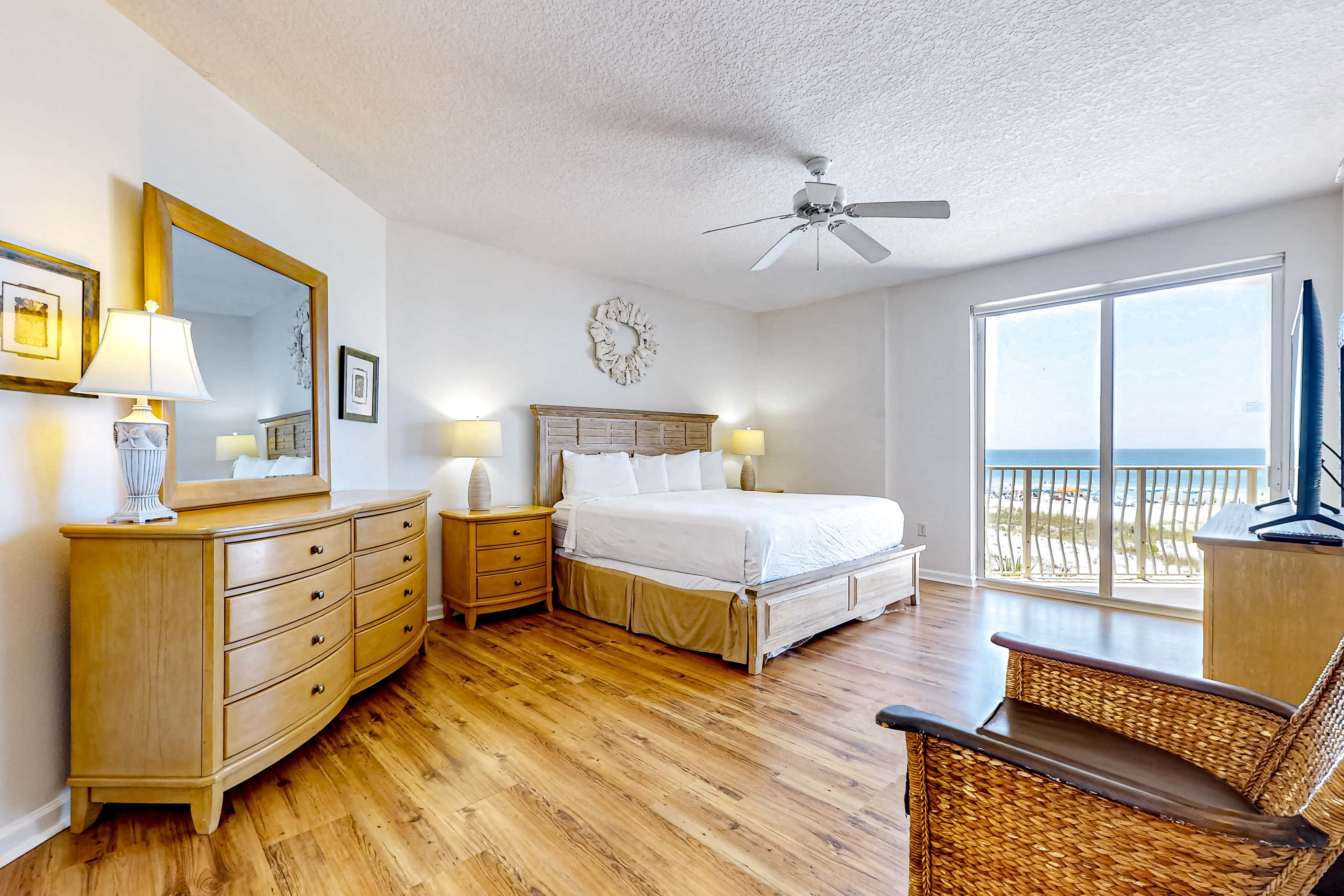 Gulf-front 3-bedroom condo with balconies off each bedroom & pickleball