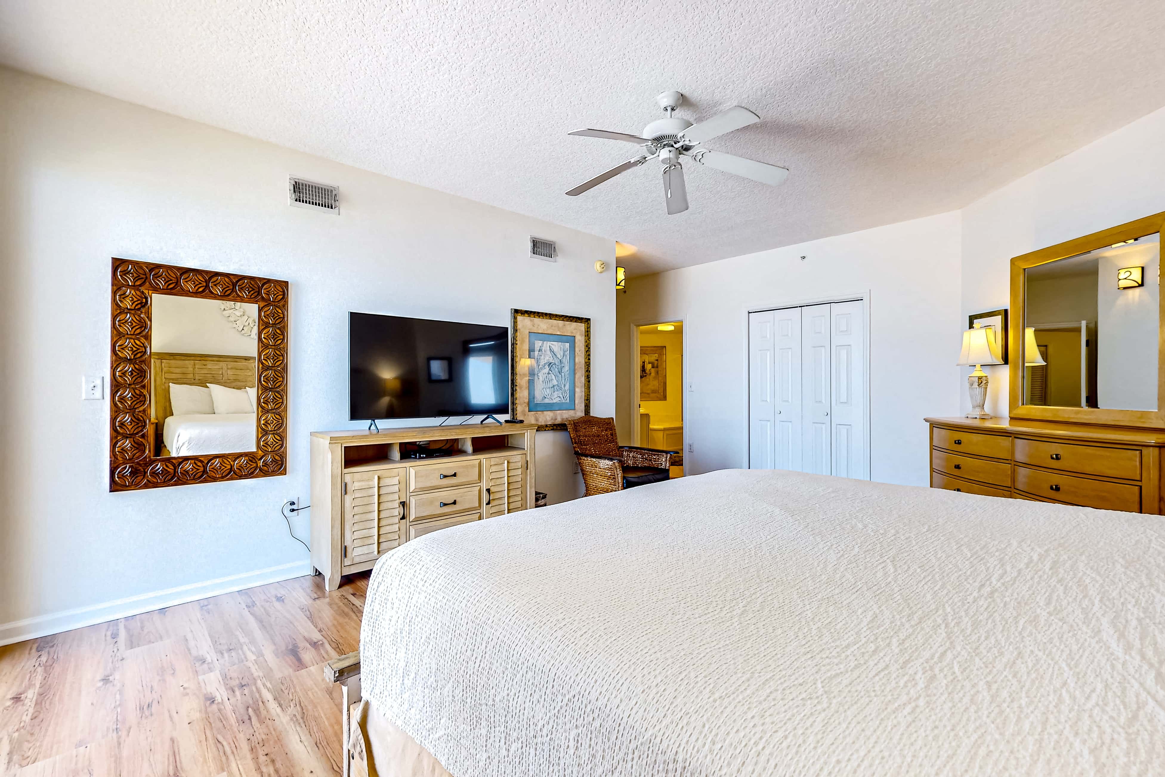 Gulf-front 3-bedroom condo with balconies off each bedroom & pickleball