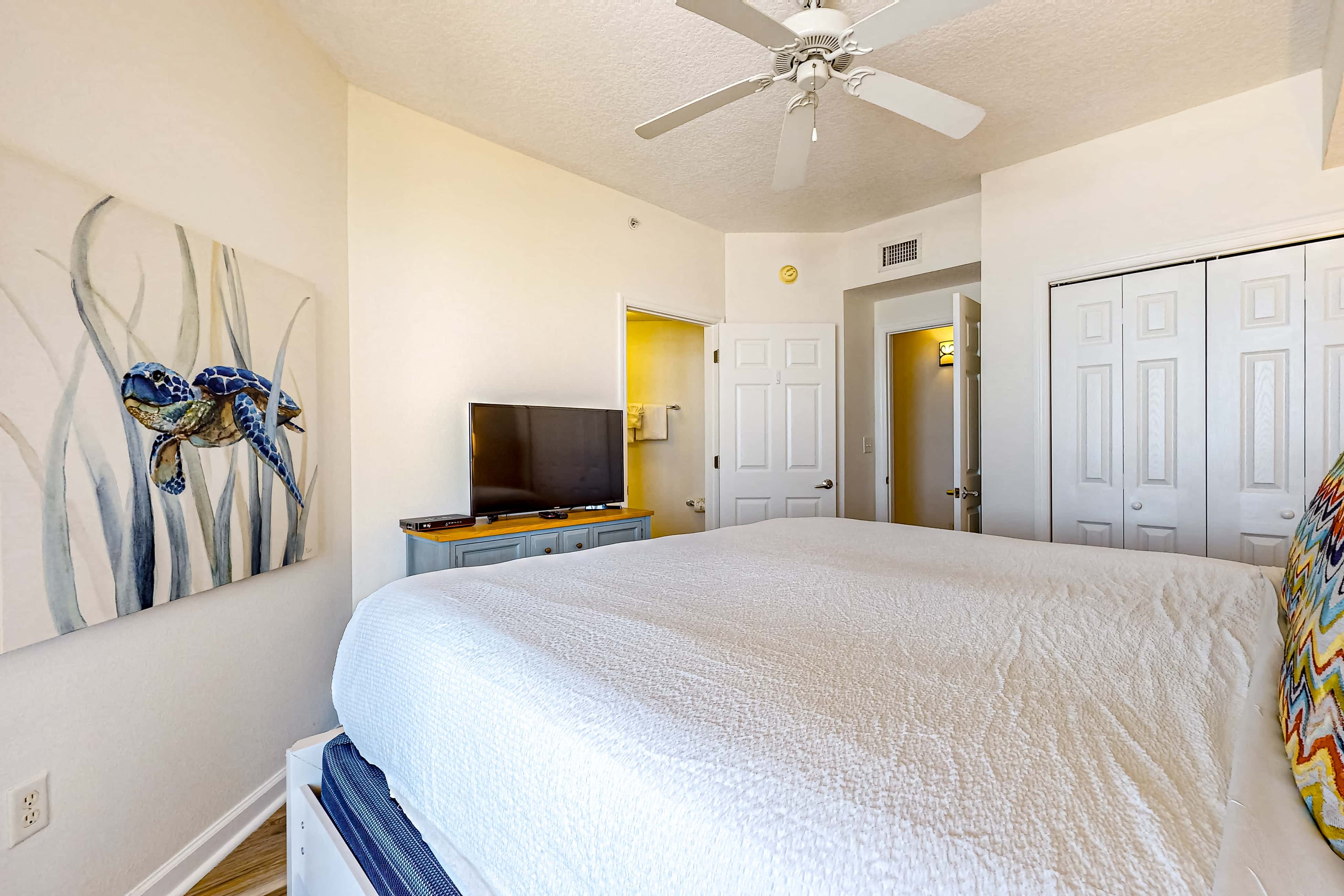 Gulf-front 3-bedroom condo with balconies off each bedroom & pickleball