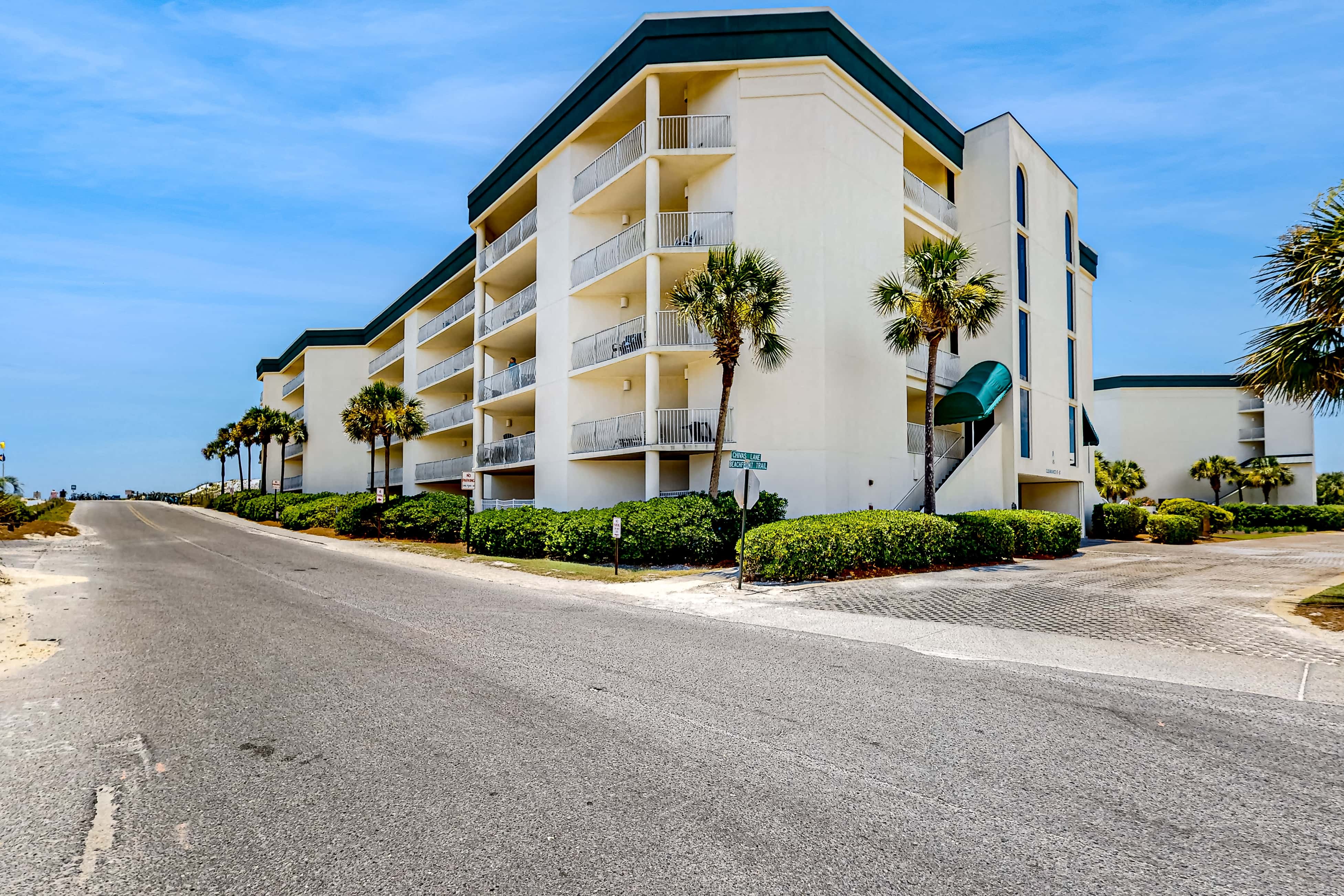 Gulf-front 3-bedroom condo with balconies off each bedroom & pickleball