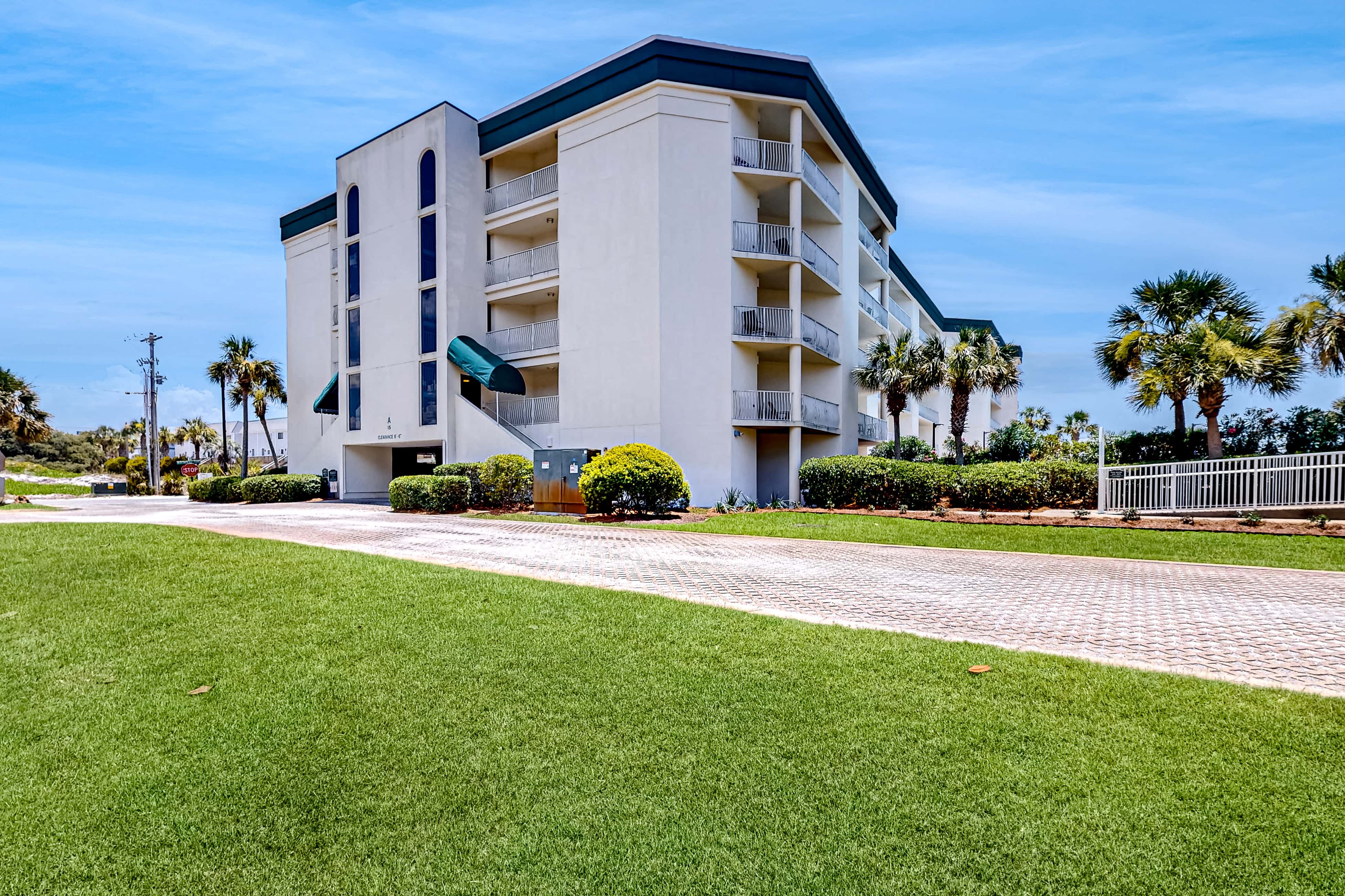 Gulf-front 3-bedroom condo with balconies off each bedroom & pickleball