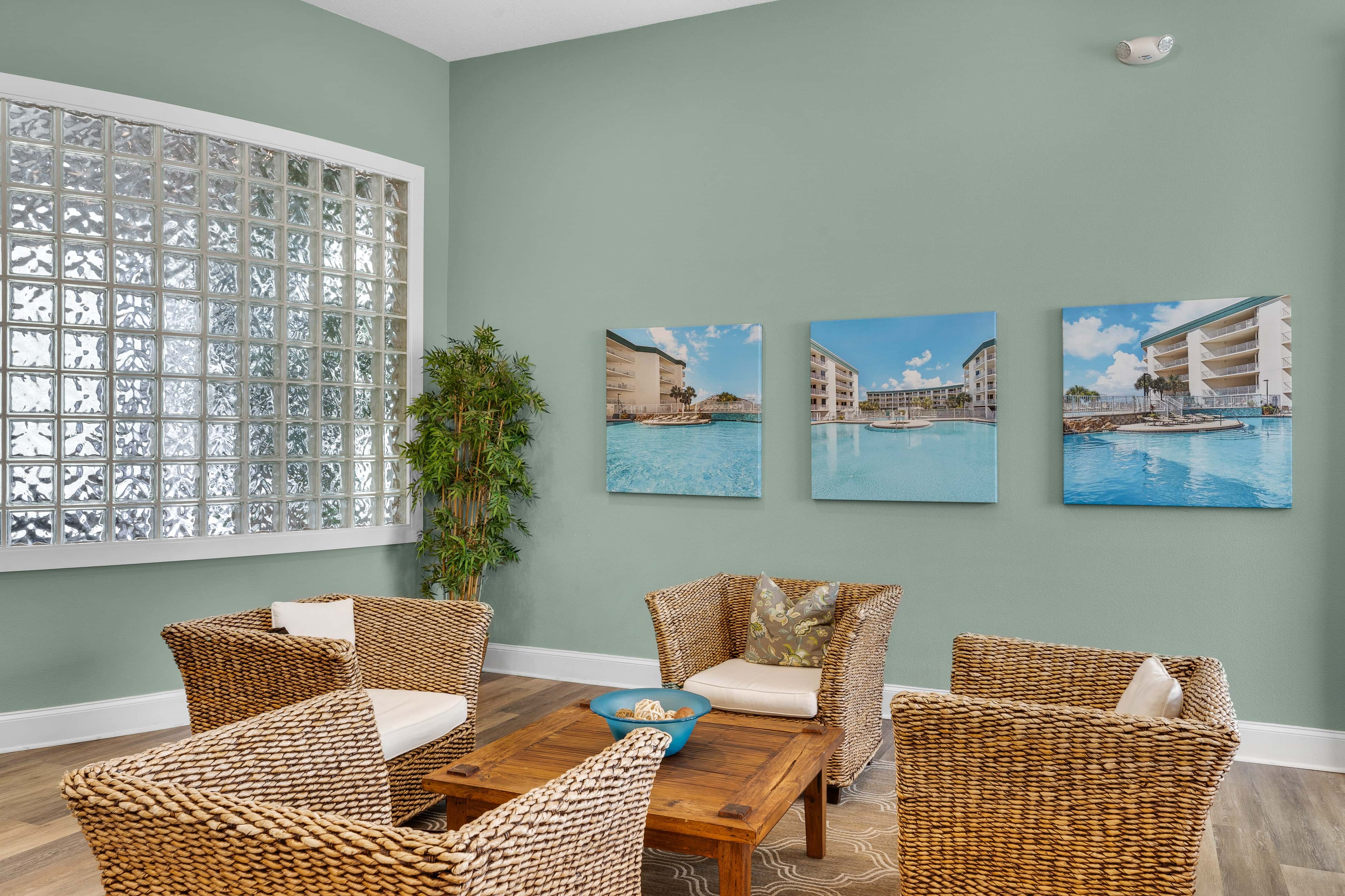 Gulf-front 3-bedroom condo with balconies off each bedroom & pickleball