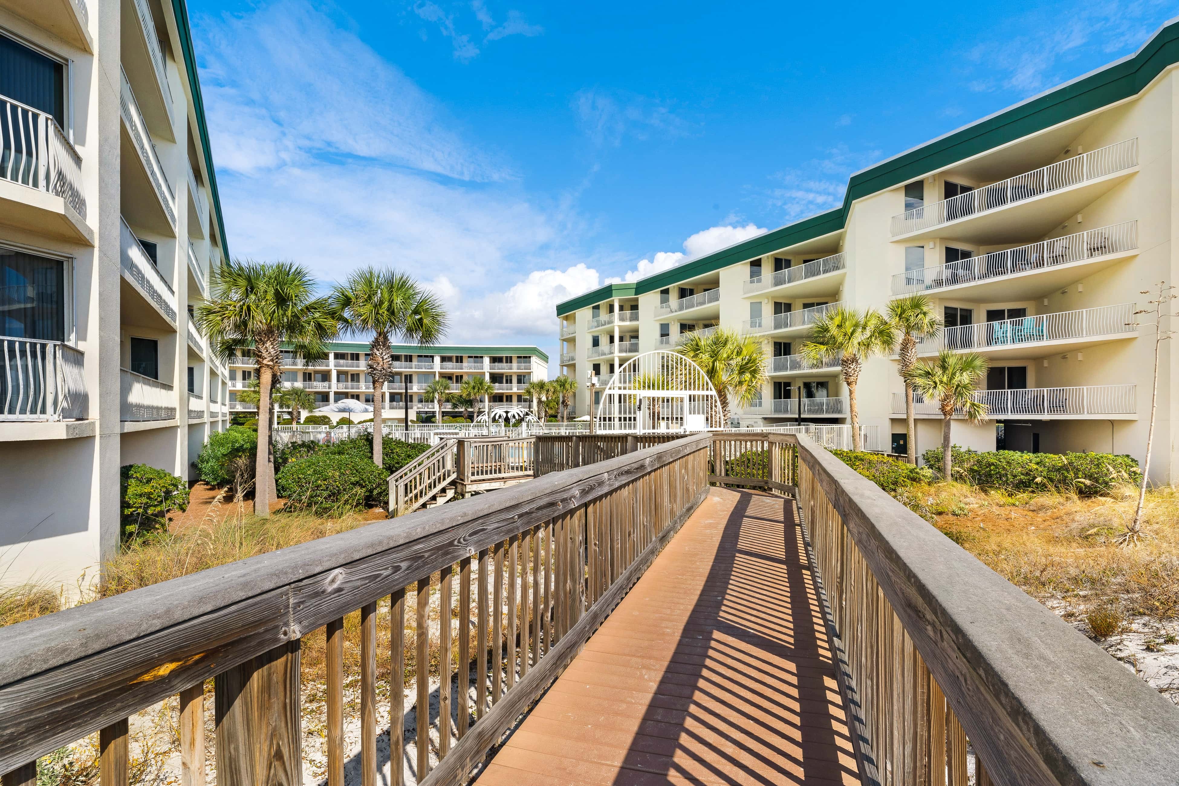 Gulf-front 3-bedroom condo with balconies off each bedroom & pickleball