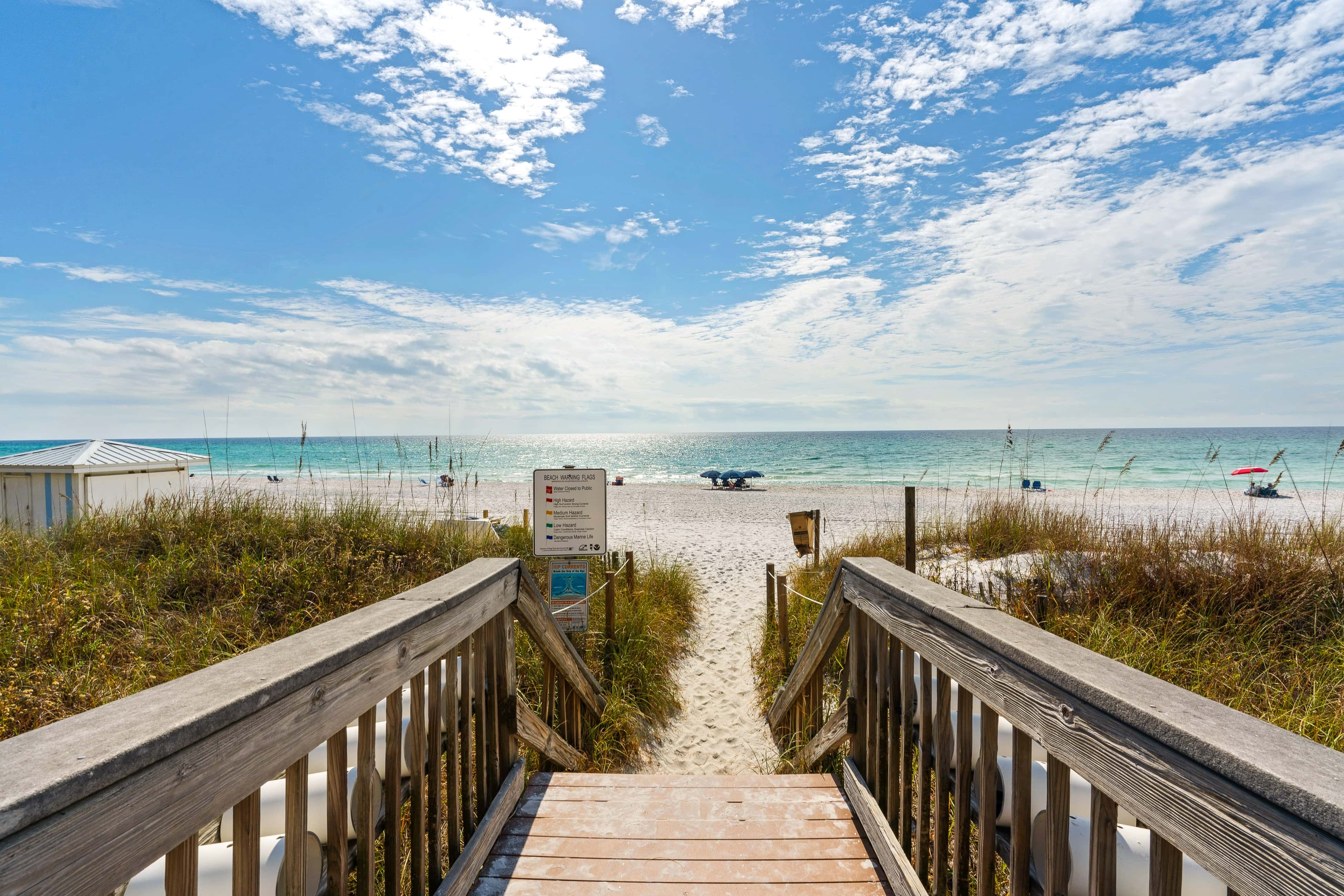 Gulf-front 3-bedroom condo with balconies off each bedroom & pickleball
