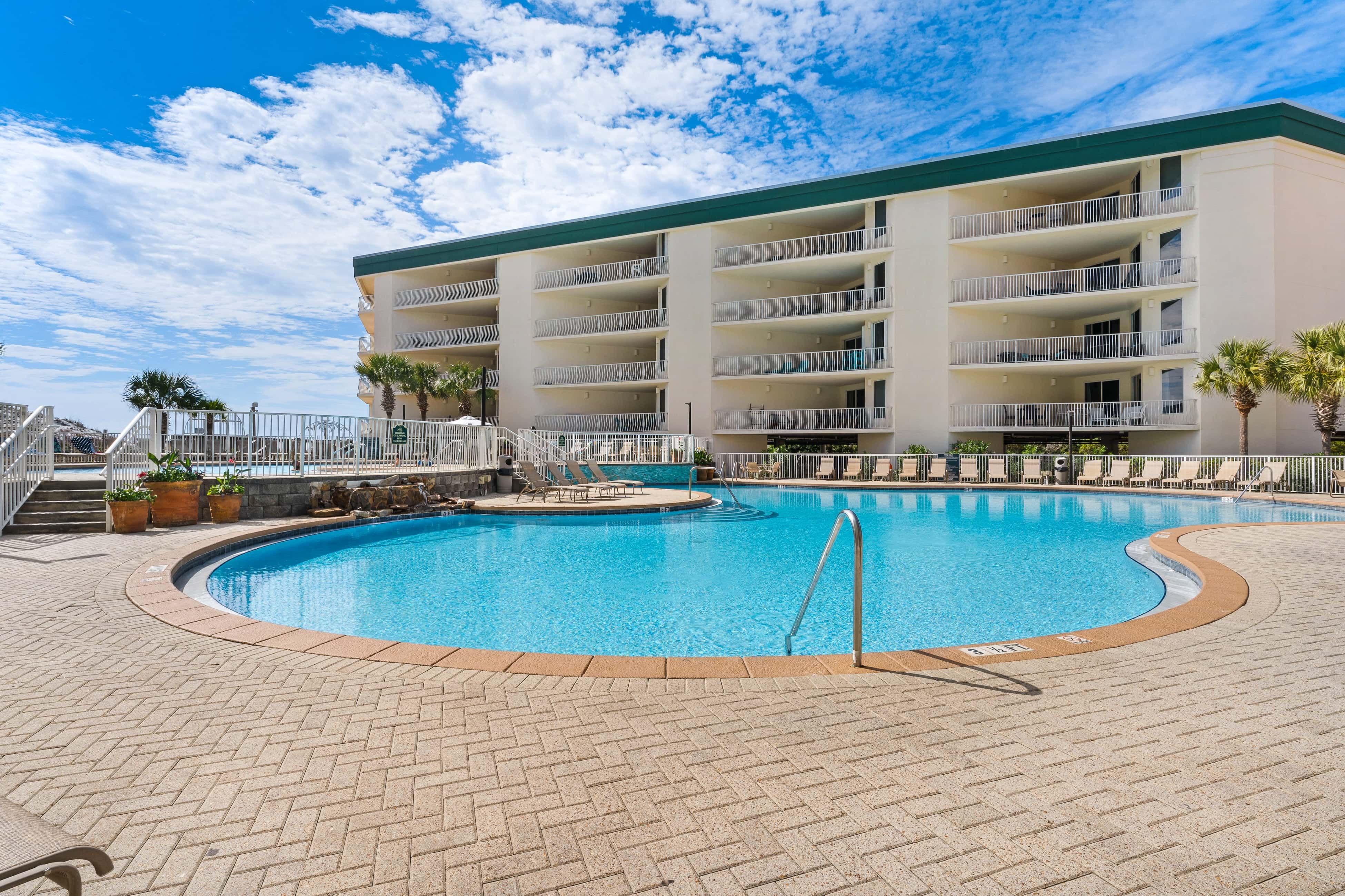 Gulf-front 3-bedroom condo with balconies off each bedroom & pickleball