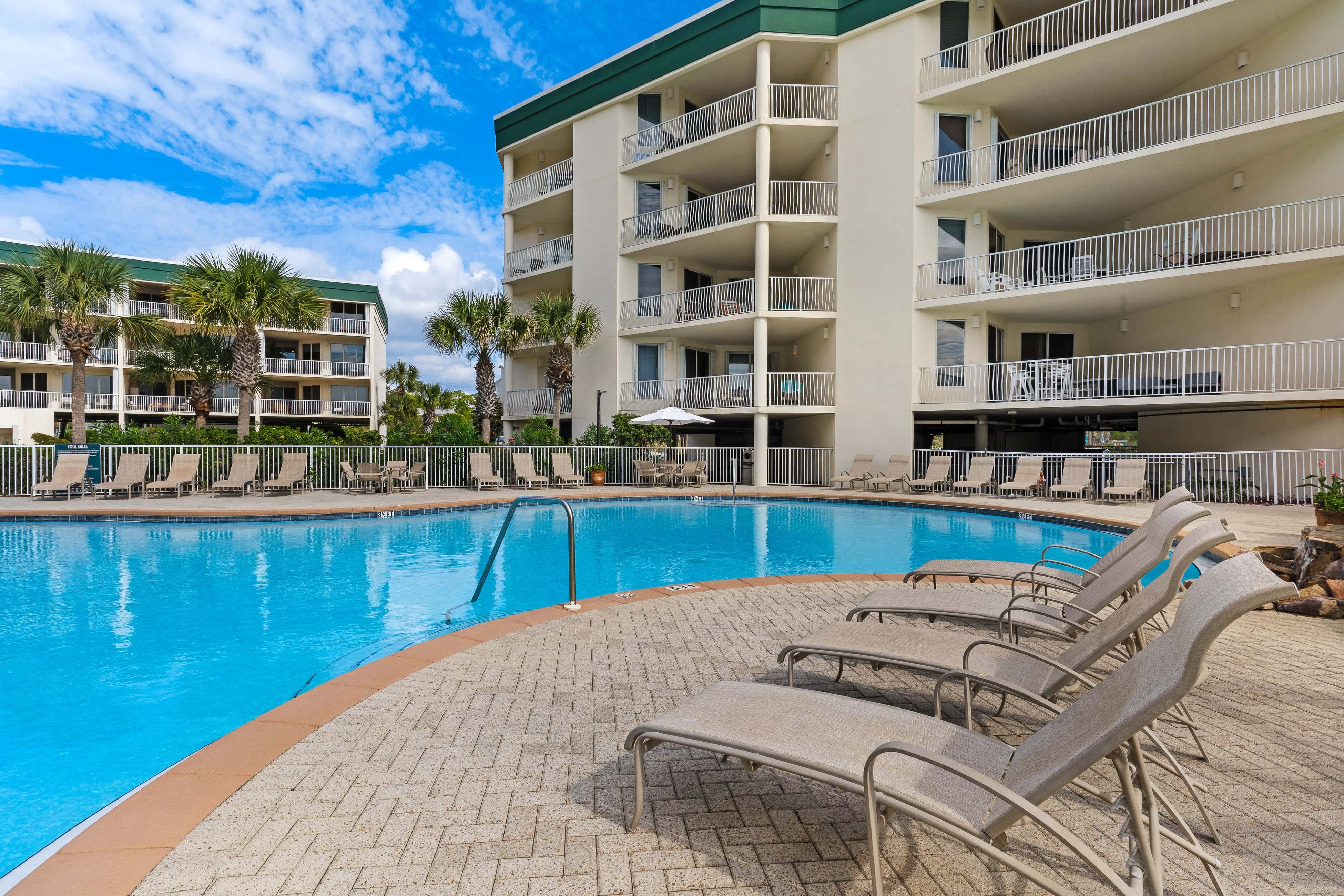 Gulf-front 3-bedroom condo with balconies off each bedroom & pickleball