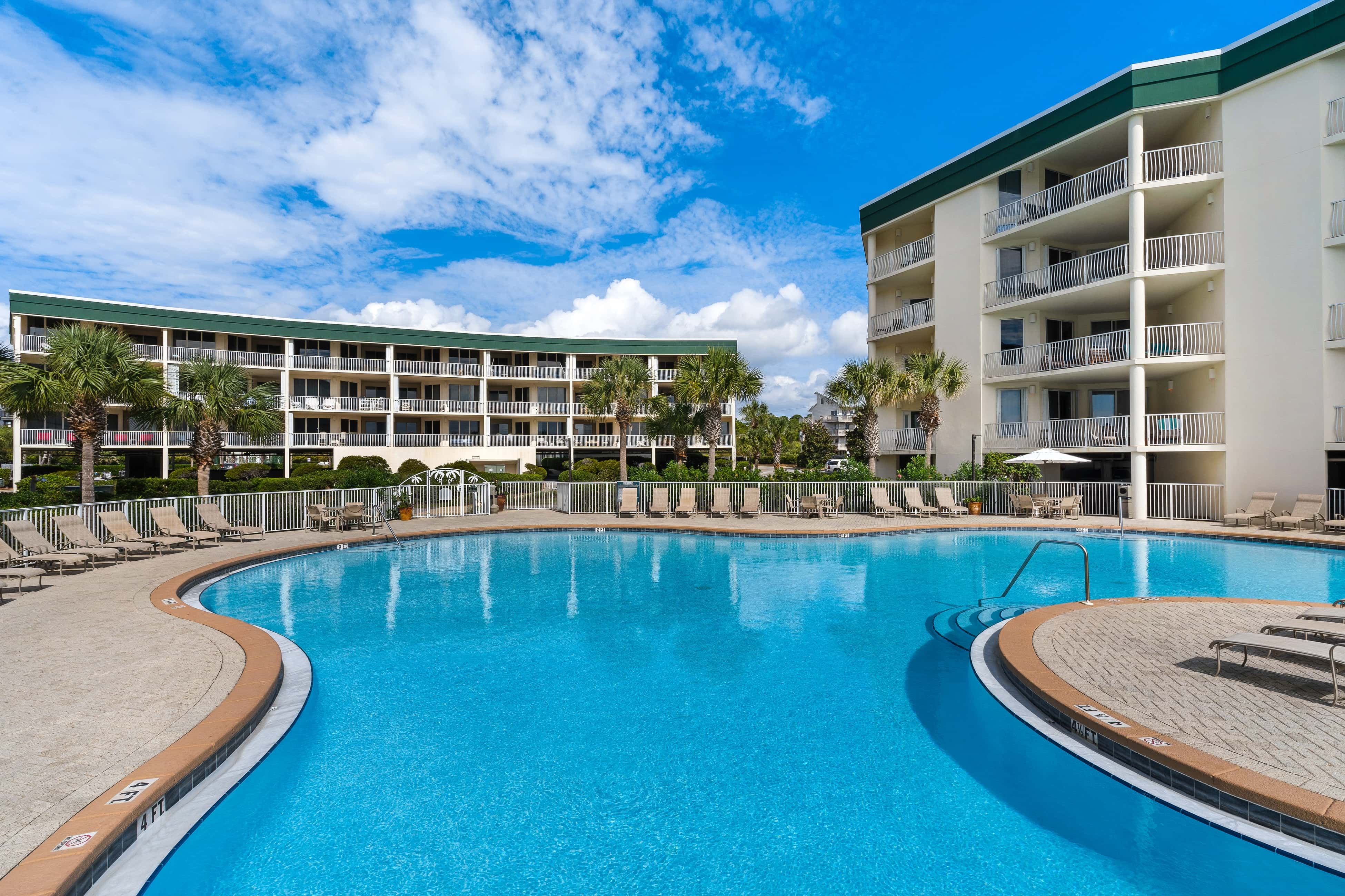 Gulf-front 3-bedroom condo with balconies off each bedroom & pickleball