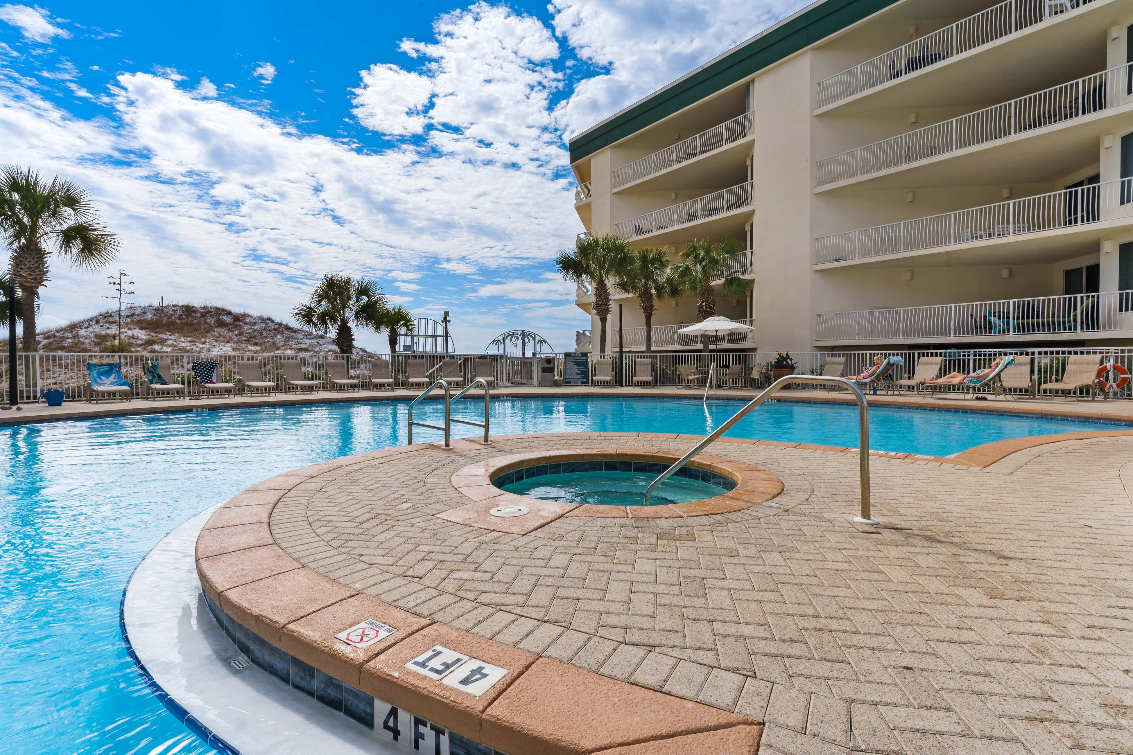 Gulf-front 3-bedroom condo with balconies off each bedroom & pickleball