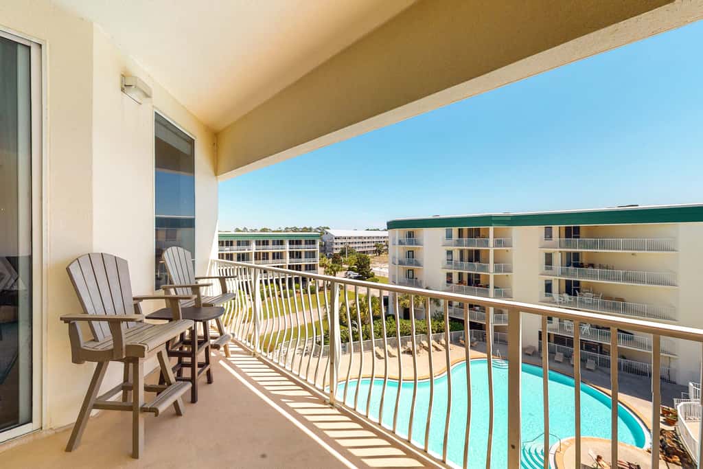 Amazing views at this renovated 4rth-floor condo with lagoon pool & pickleball