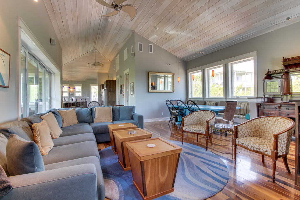 Seaside home with WiFi, ocean views, shared pool, & plenty of room