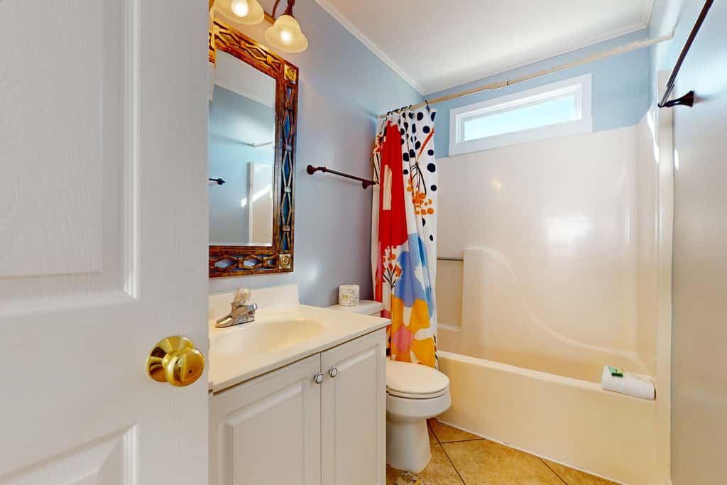 Gulf-front house near golf with pool, ocean views, beach access, & balcony