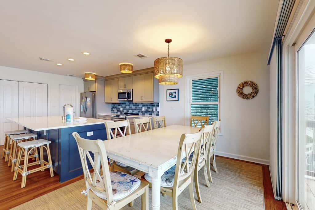 Spacious & updated waterfront home w decks, beach views & private boardwalk