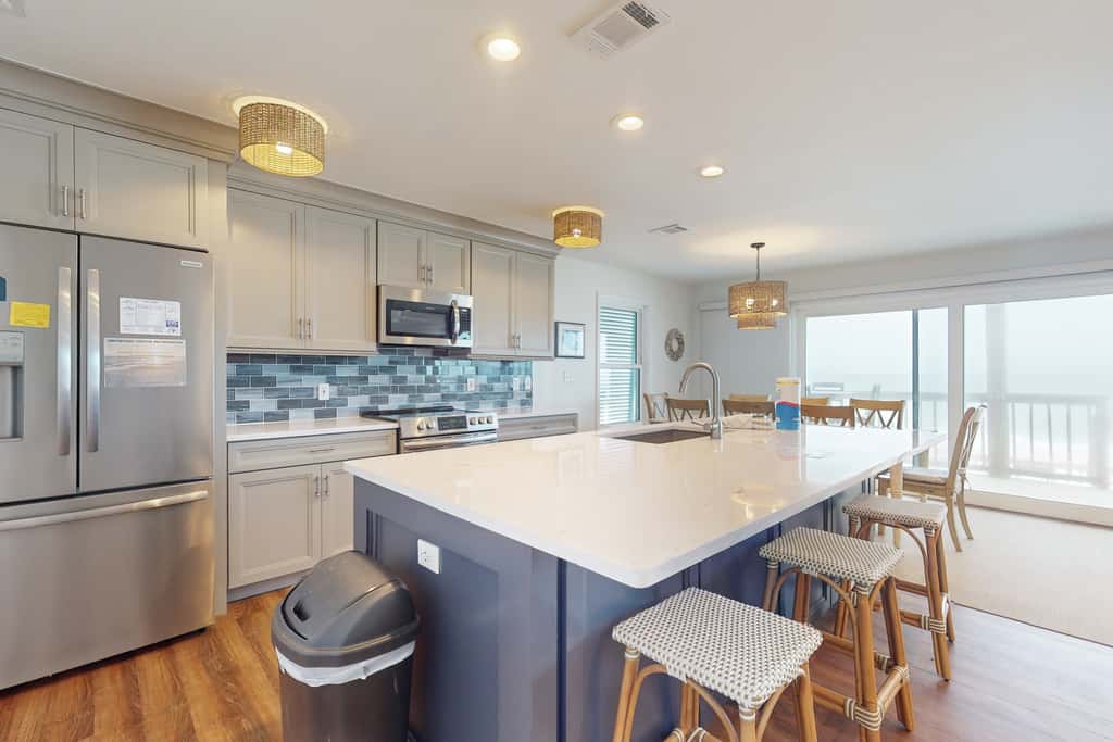 Spacious & updated waterfront home w decks, beach views & private boardwalk