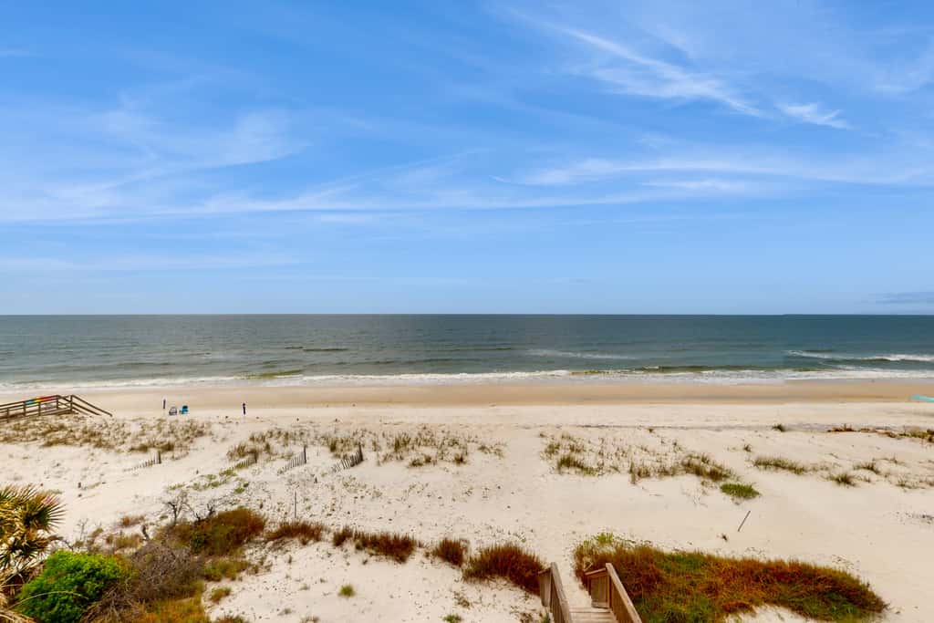 Spacious & updated waterfront home w decks, beach views & private boardwalk