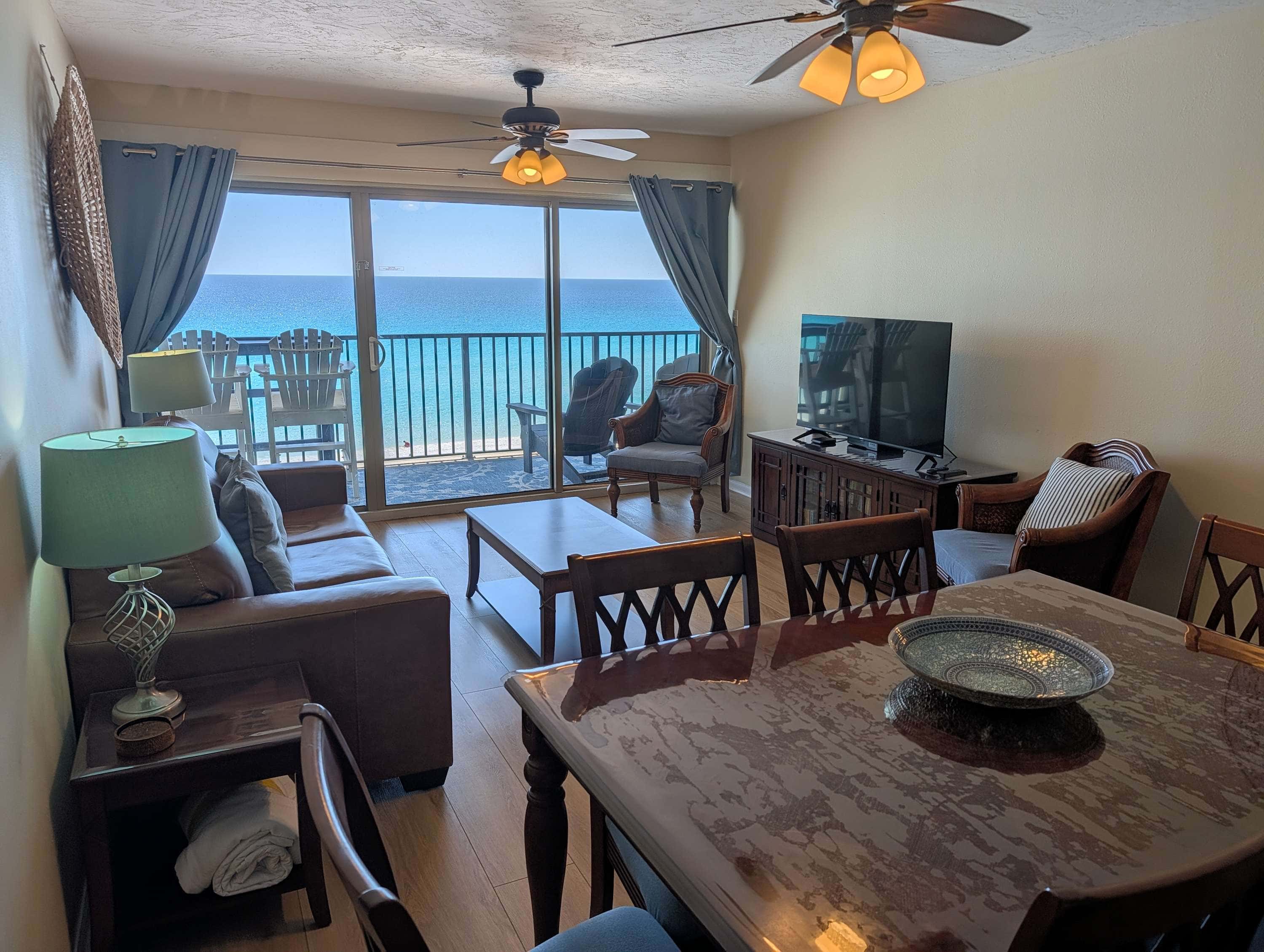 Beautiful Gulf-front Condo with a Community Pool and Seasonal Beach Service