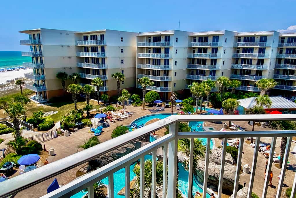 Beautiful beachfront home with balcony, shared pool and beach access