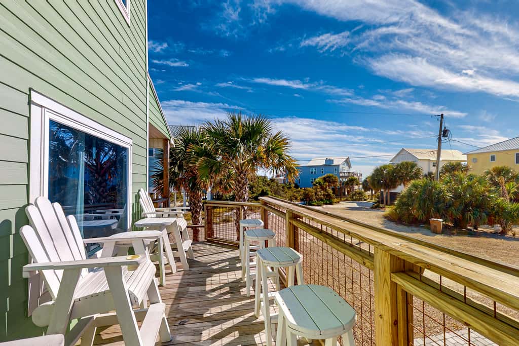 Dog-friendly beach house with a private pool, firepit, AC, & washer&dryer