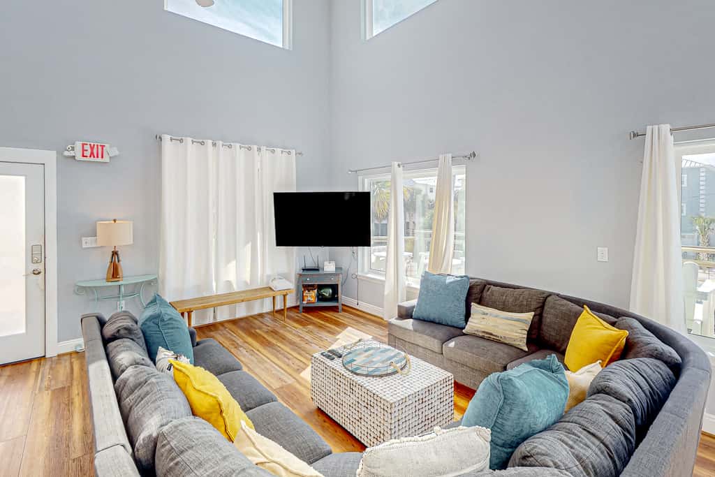 Dog-friendly beach house with a private pool, firepit, AC, & washer&dryer