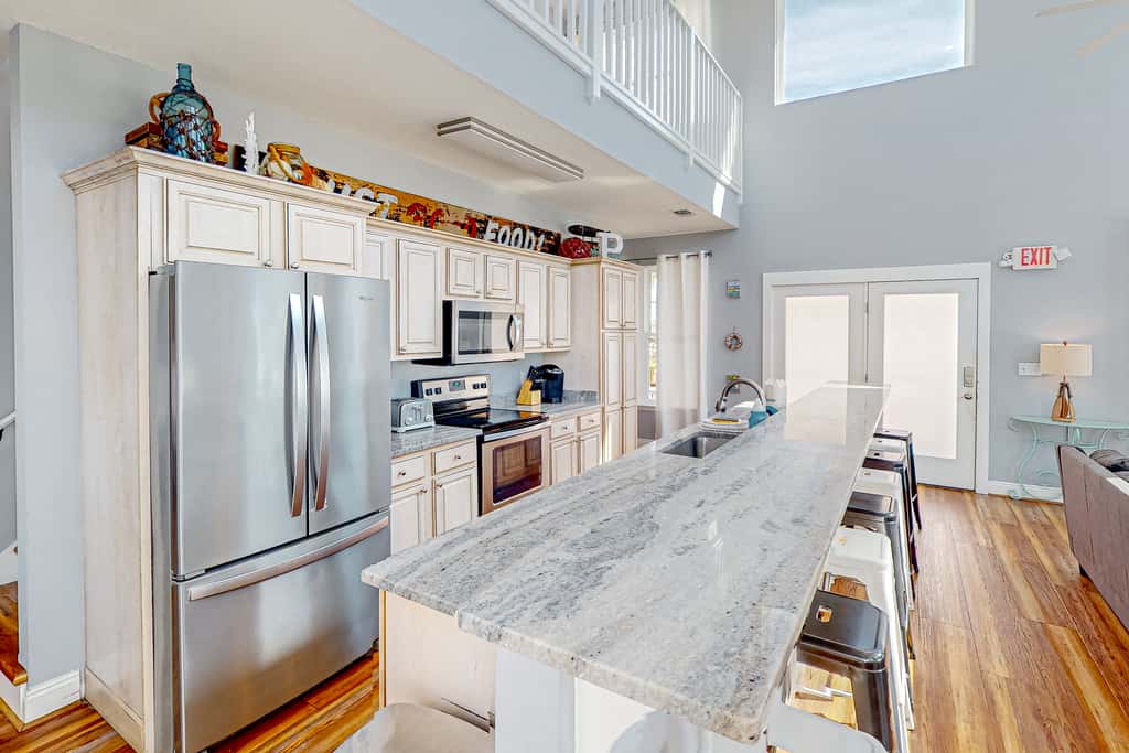 Dog-friendly beach house with a private pool, firepit, AC, & washer&dryer