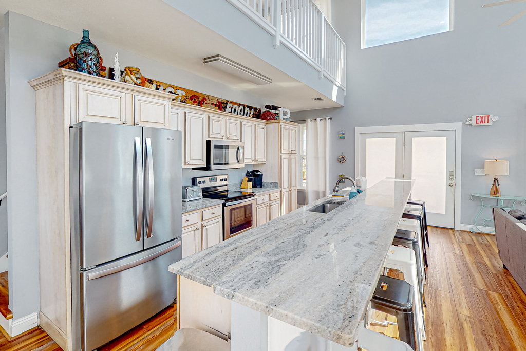 Dog-friendly beach house with a private pool, firepit, AC, & washer&dryer