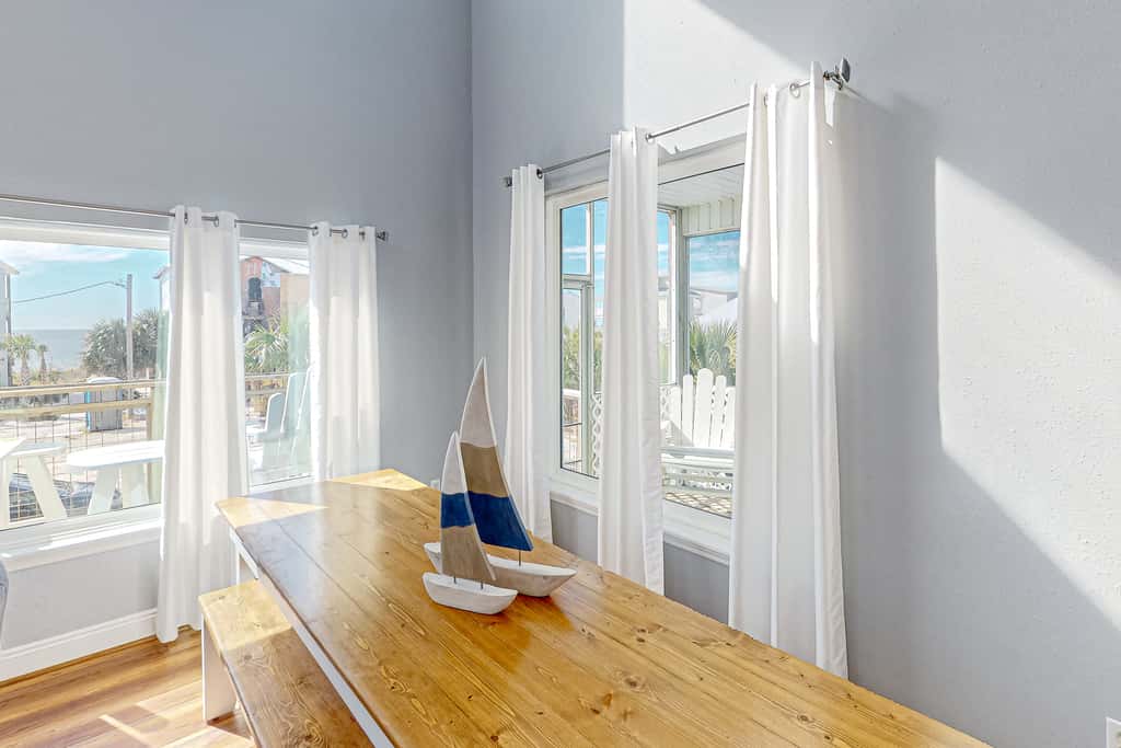 Dog-friendly beach house with a private pool, firepit, AC, & washer&dryer