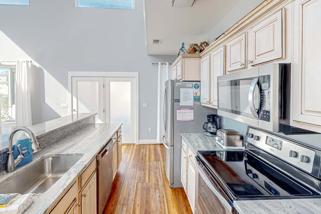 Dog-friendly beach house with a private pool, firepit, AC, & washer&dryer