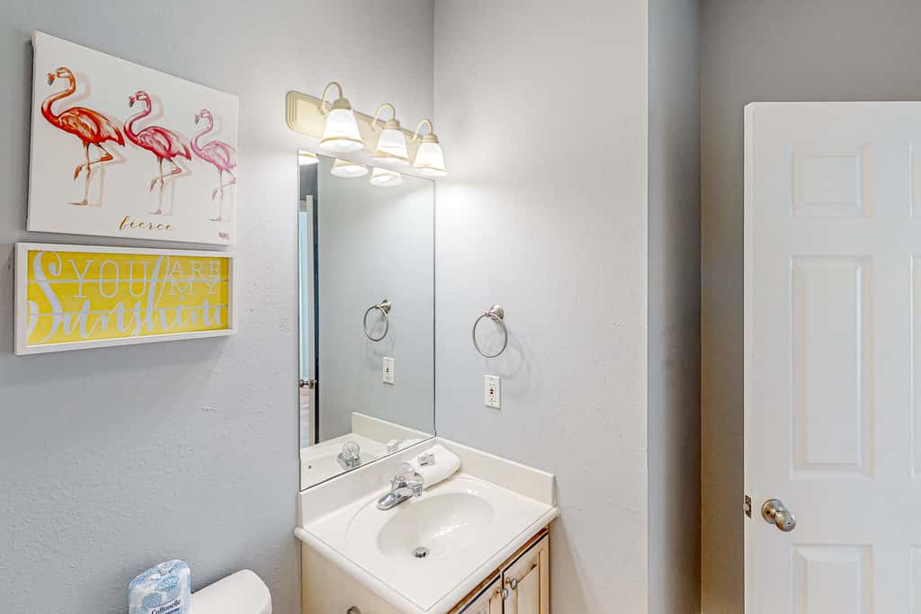 Dog-friendly beach house with a private pool, firepit, AC, & washer&dryer