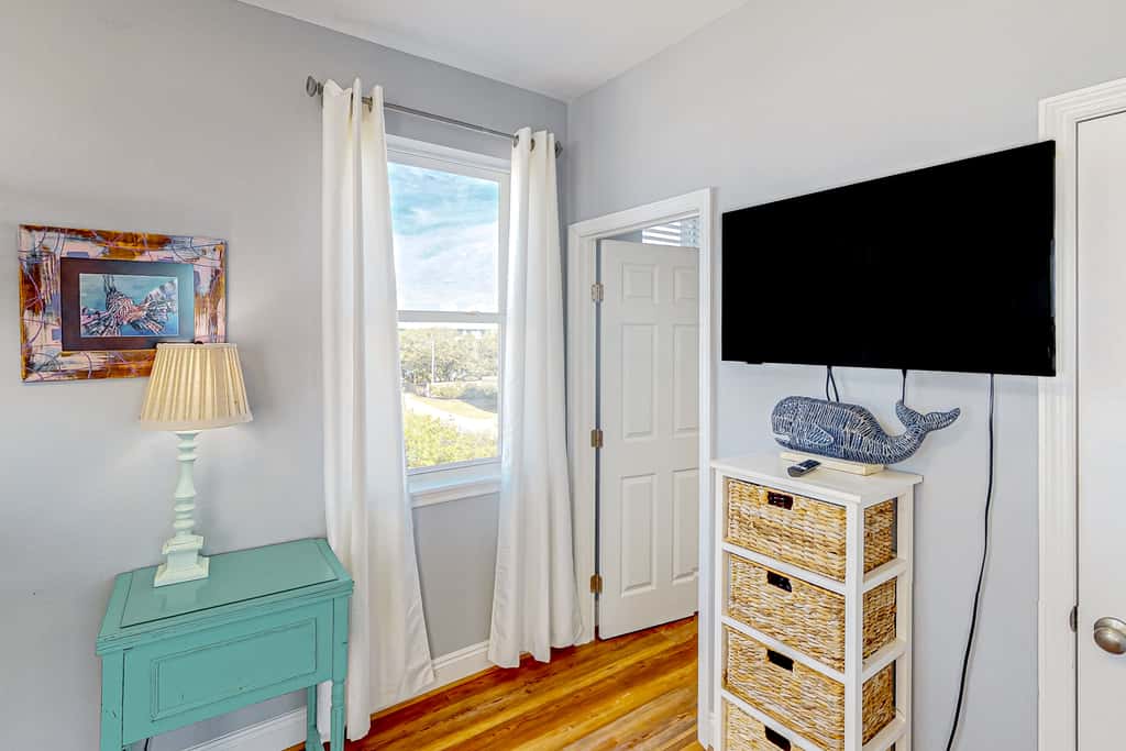 Dog-friendly beach house with a private pool, firepit, AC, & washer&dryer