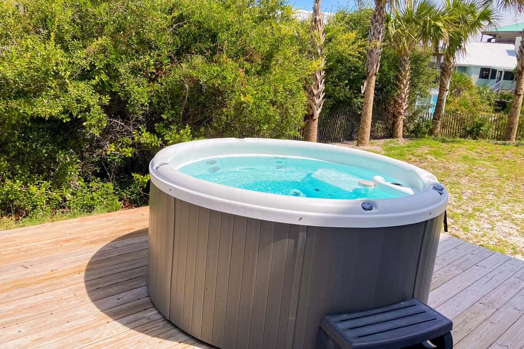 Dog-friendly beach house with a private pool, firepit, AC, & washer&dryer