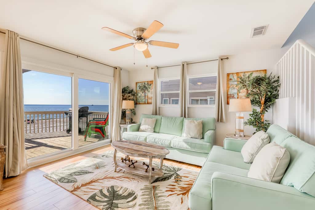 Beachfront home with coastal views & beach access - dog-friendly