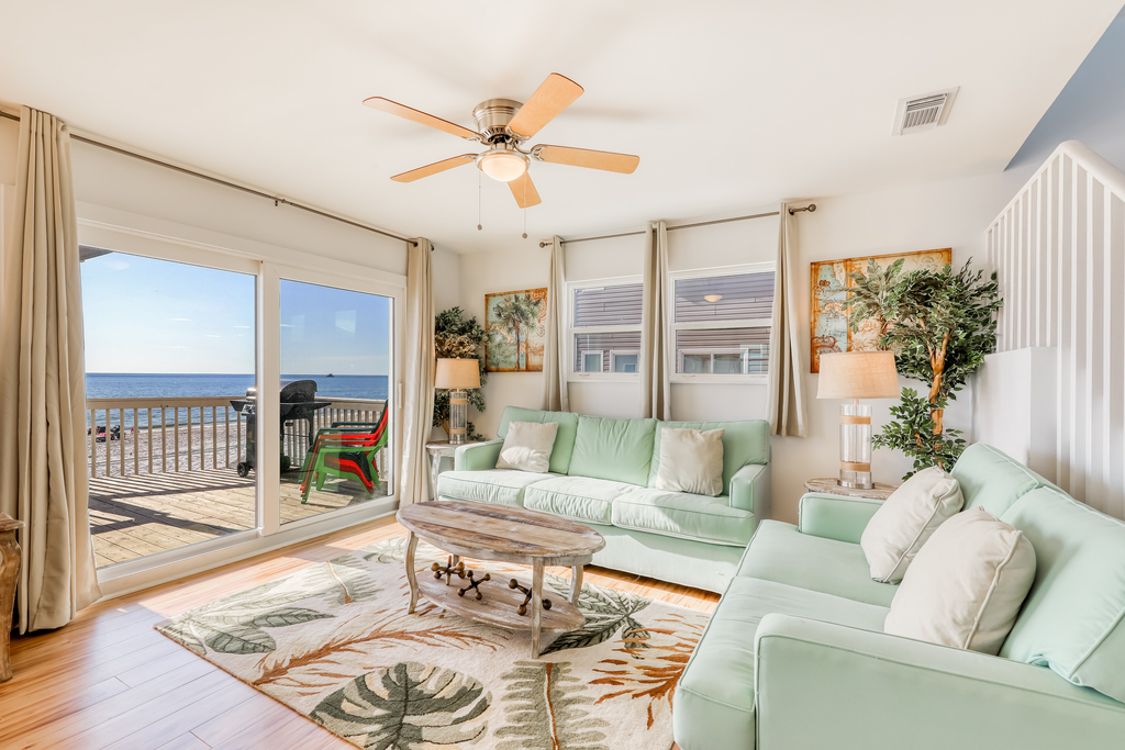 Beachfront home with coastal views & beach access - dog-friendly