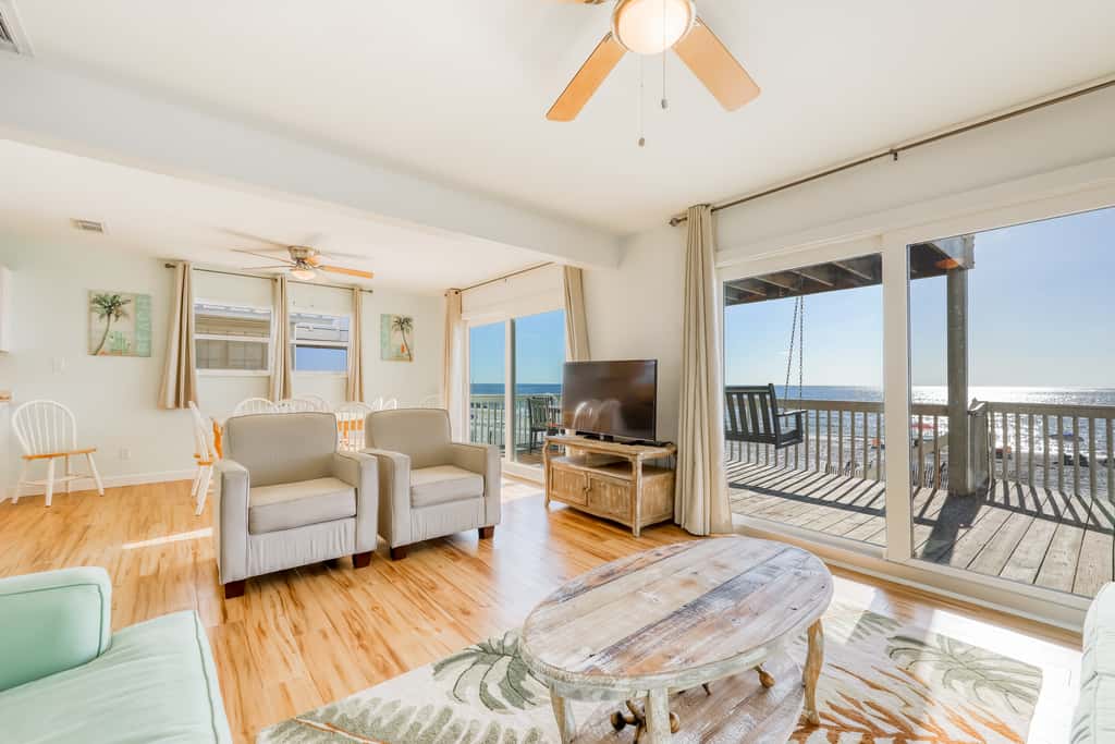 Beachfront home with coastal views & beach access - dog-friendly