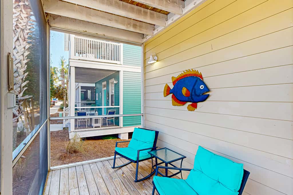 Dog-friendly 2BR home with screened porch, pool, & hot tub - beach access one mile away - snowbirds welcome