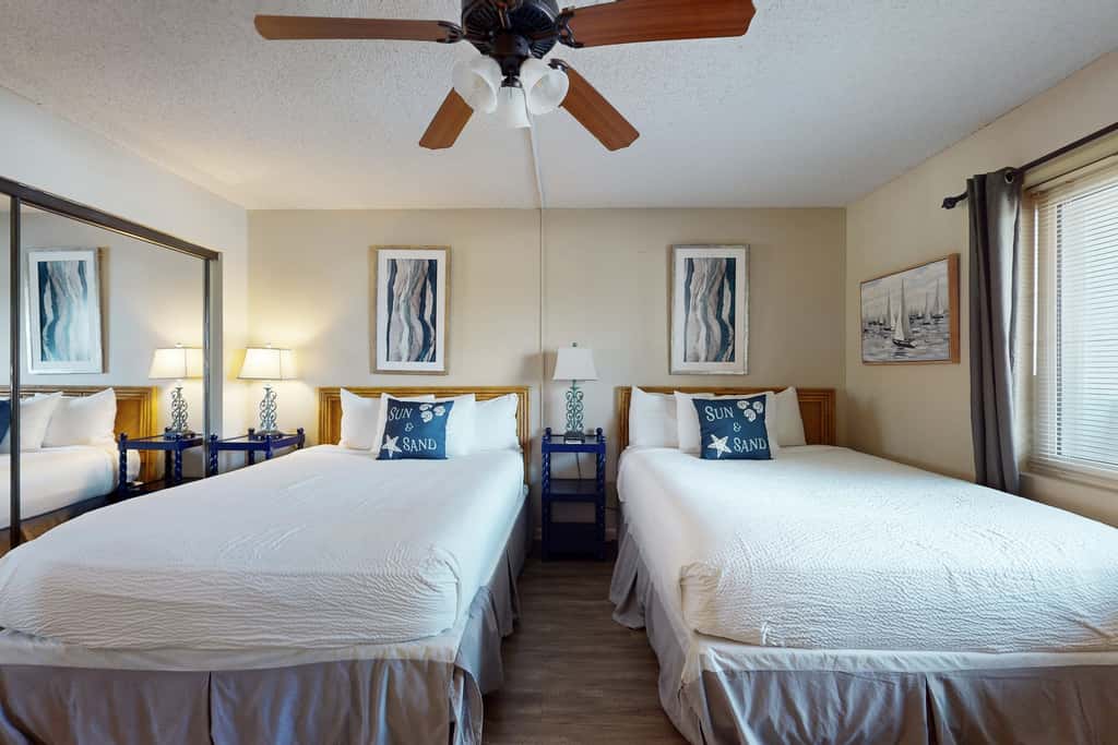 Beachfront condo with Gulf views, pool, tennis, gym, & private balcony