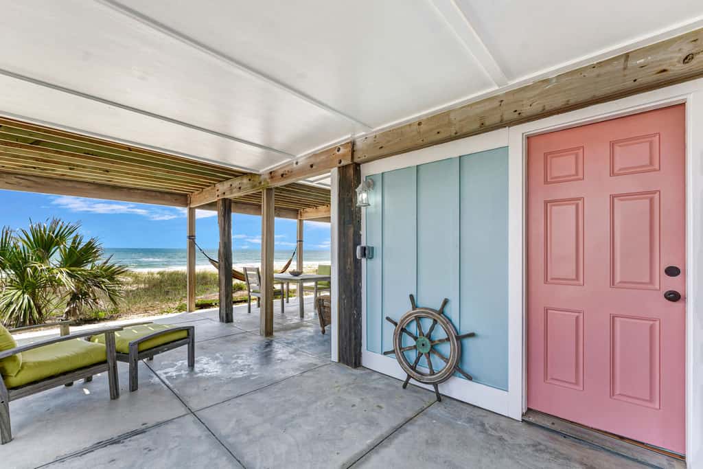 Dog-friendly with Gulf view, pool, balcony, deck, fireplace, central AC, & W&D