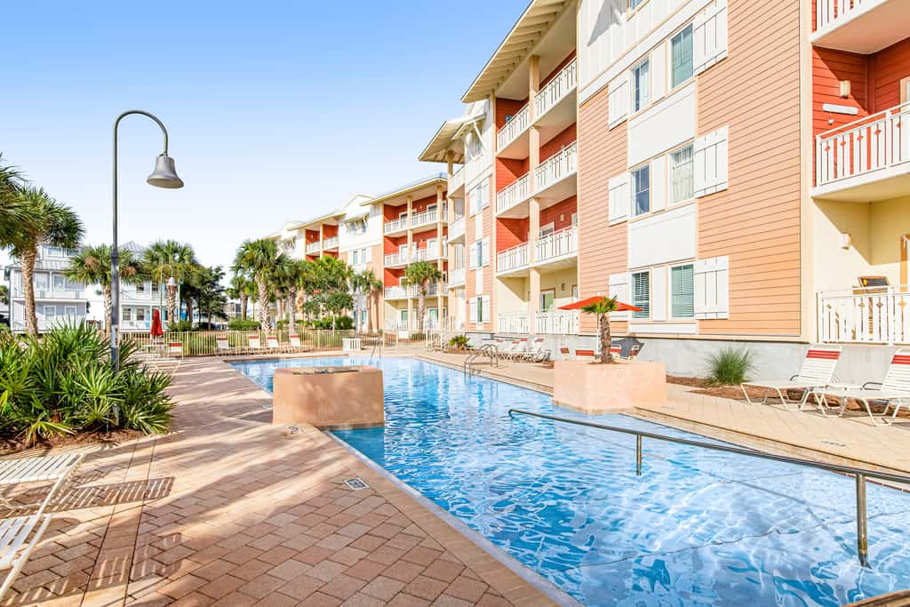Waterfront Home Close to Beach with Shared Pool, Hot Tub, Free WiFi, & Central AC