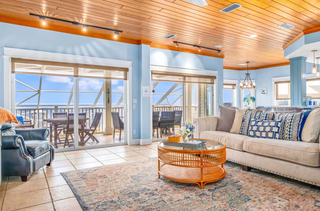 Gulf-front, dog-friendly home with private pool, great view, deck & beach access
