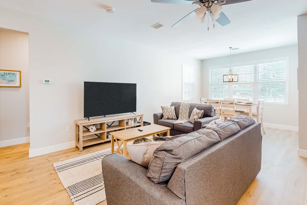Dog-friendly coastal abode with a grill, central AC, updated interior & patio