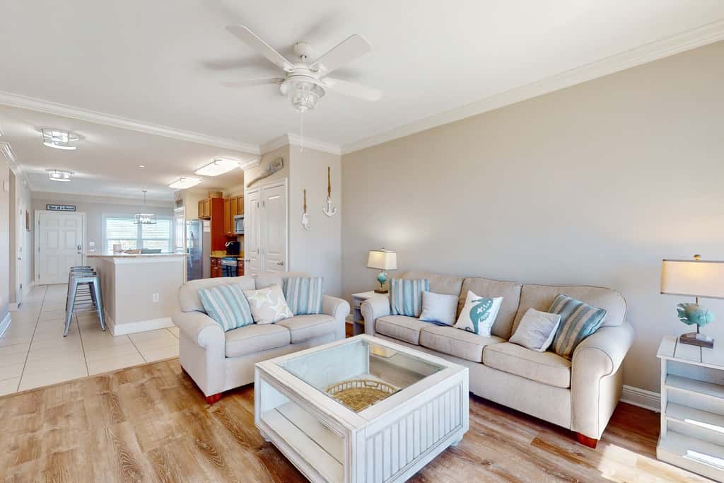 Water-view condo with hot tub, pool, fitness room & balcony - dog-friendly