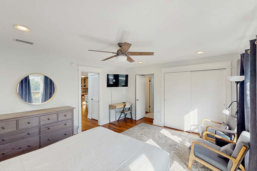Spacious dog-friendly home with community pool, deck, & WiFi - minutes to beach