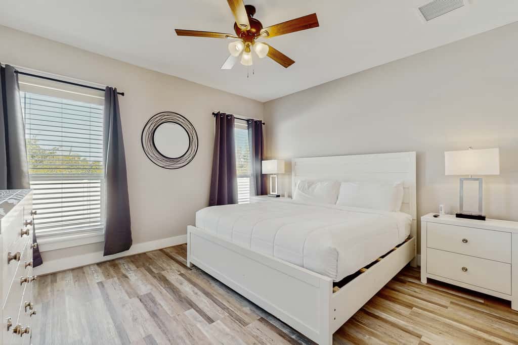 Dog friendly, coastal retreat with fenced yard, private pool, golf cart and cove