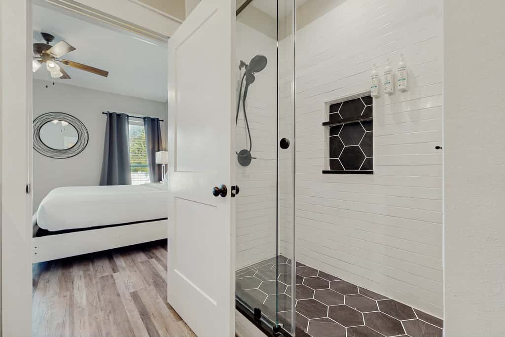 Dog friendly, coastal retreat with fenced yard, private pool, golf cart and cove