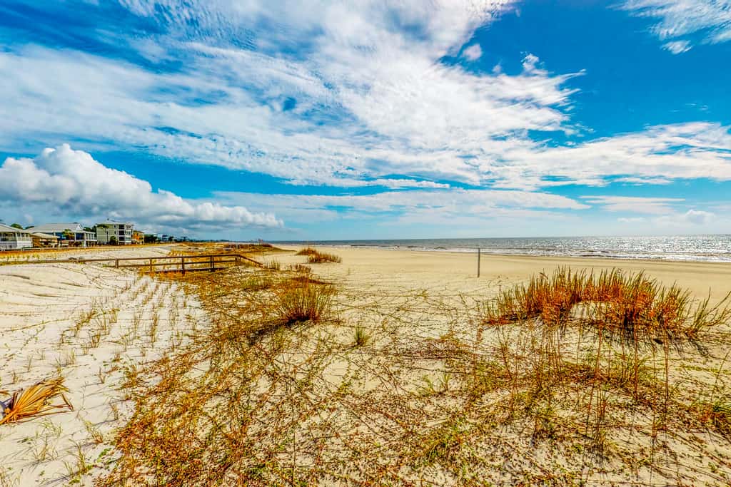 Gulf-front home with WiFi, private beach boardwalk & views - dog-friendly