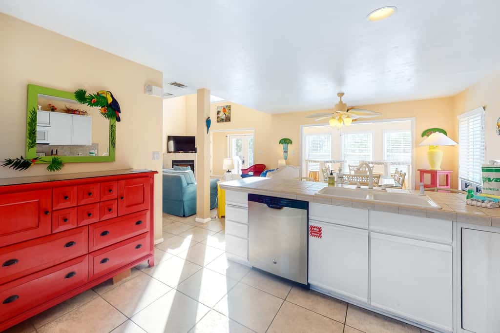 Beach Across the Street! Dog-Friendly Home with Private Pool, AC, WiFi & Games!