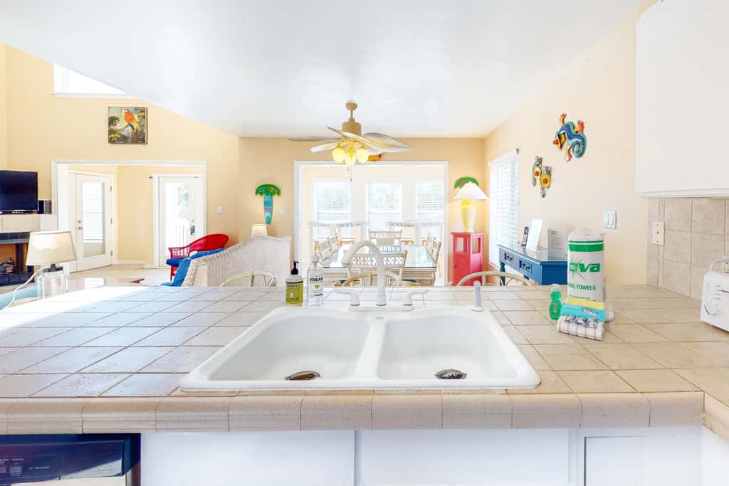 Beach Across the Street! Dog-Friendly Home with Private Pool, AC, WiFi & Games!