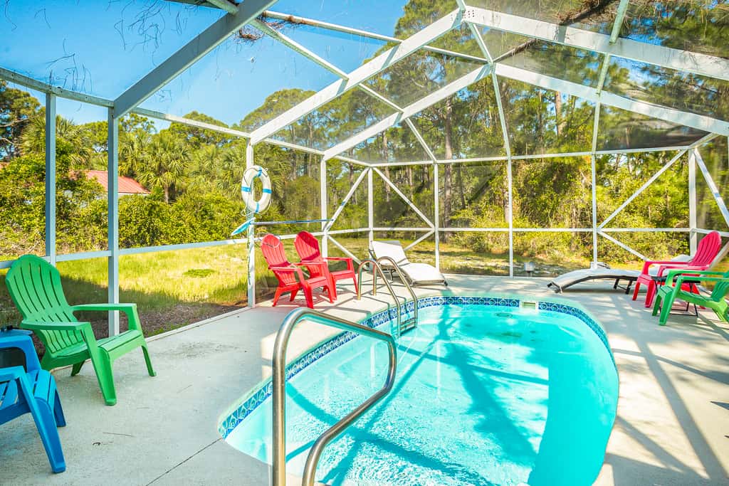 Beach Across the Street! Dog-Friendly Home with Private Pool, AC, WiFi & Games!