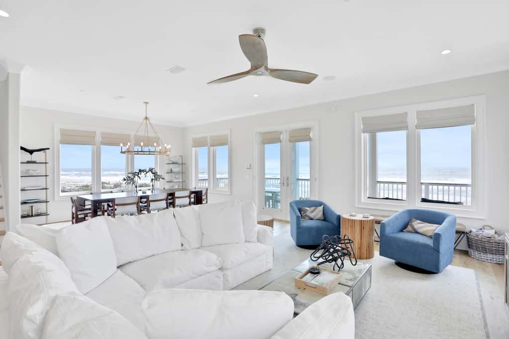 Newly constructed beachfront home with panoramic bay & Gulf views