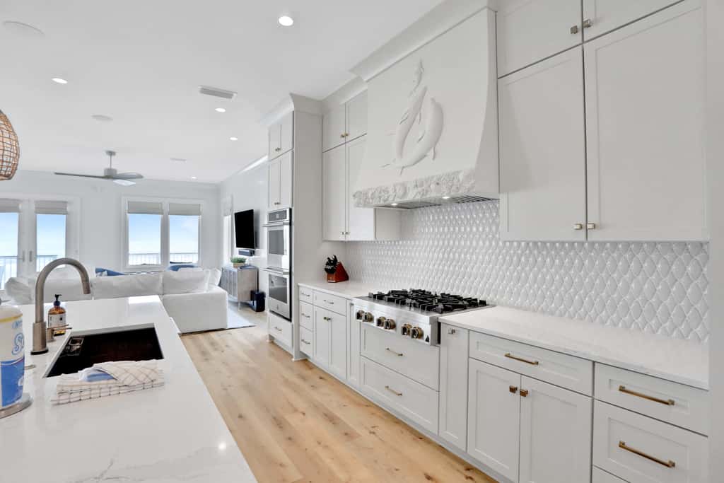 Newly constructed beachfront home with panoramic bay & Gulf views