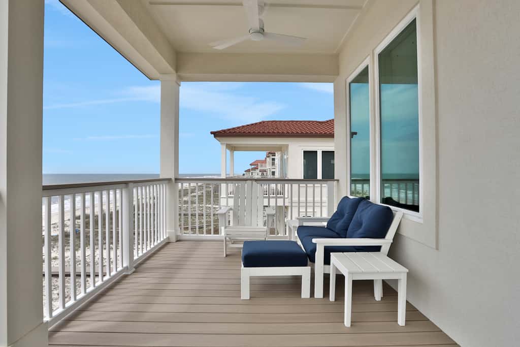 Newly constructed beachfront home with panoramic bay & Gulf views
